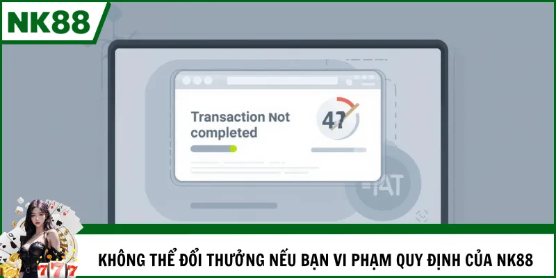 Không thể đổi thưởng nếu bạn vi phạm quy định của NK88