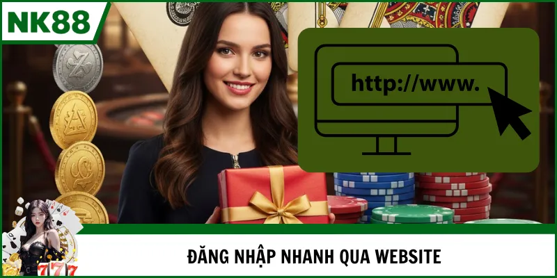 Truy cập NK88 qua website